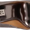 Badgley Mischka Womens Susan Open Toe Pump in Silver (pewter) - Lyst