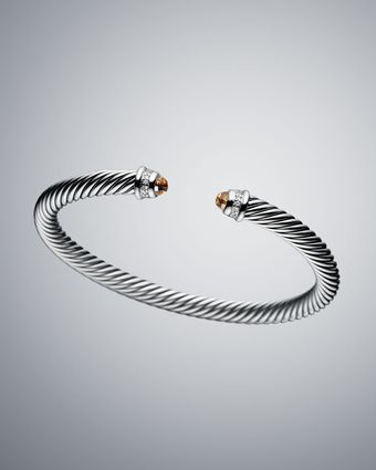 David Yurman 5mm Smoky Quartz Cable Classics Bracelet - Lyst