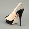 Fendi PeepToe Pumps in Black (beige) - Lyst