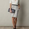 Giambattista Valli Flecked Silklinen and Tweed Dress in Beige (white) - Lyst