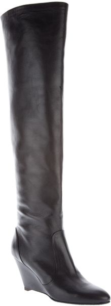 Giuseppe Zanotti Leather Knee High Boot in Black - Lyst