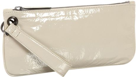 Hobo International Zoe Wristlet Wallet in White (ivory) | Lyst