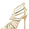 Jimmy Choo Mixedmetallic Strappy Sandal in Gold (multi) - Lyst
