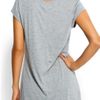 Mango Round Neck Tshirt in Gray (37) - Lyst