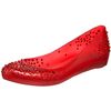 Melissa  Ballerina Flats in Transparent (red/crystal) - Lyst