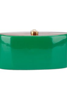 Rocio Leather Covered Wooden Clutch - Lyst