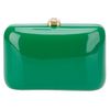Rocio Leather Covered Wooden Clutch in Green - Lyst