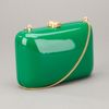 Rocio Leather Covered Wooden Clutch in Green - Lyst
