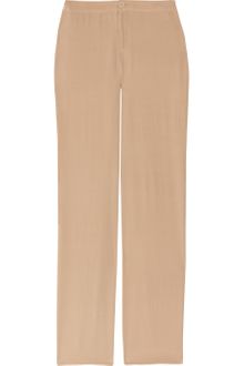 T By Alexander Wang Silk Crepe De Chine Straight-leg Pants - Lyst
