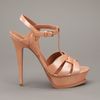 Yves Saint Laurent Tobacco Tribute Sandal in Beige (tobacco) - Lyst