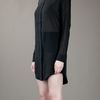 T By Alexander Wang Shirt Dress in Black - Lyst