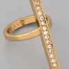 Cc Skye Whitney Pave Line Ring in Gold - Lyst