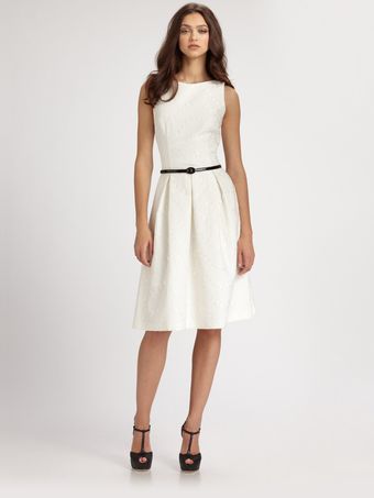 David Meister Belted Dance Dress - Lyst