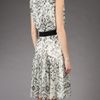 Giambattista Valli Patterned Silk Dress in Black (white) - Lyst