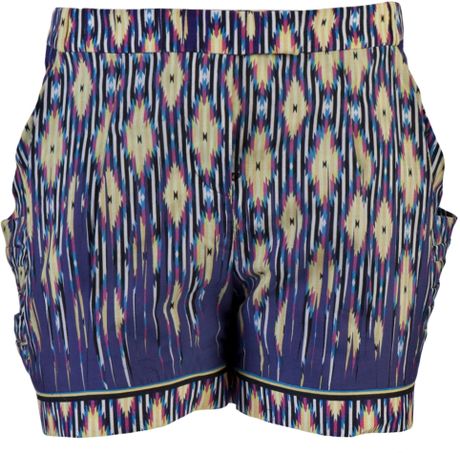 Jen Kao Camp Short in Purple - Lyst