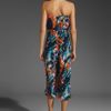 Plenty By Tracy Reese Strapless Jumpsuit in Multicolor (deep water wild floral) - Lyst
