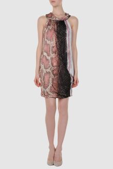 Roberto Cavalli Short Dress - Lyst