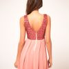 Tfnc Tfnc Babydoll Dress with Sequin Bodice in Pink (bubblegum) - Lyst
