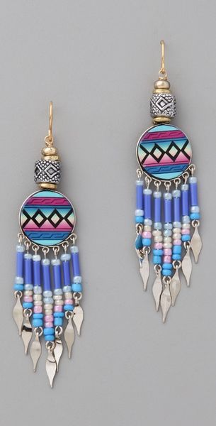 Vanessa Mooney Fly Girl Earrings in Blue - Lyst