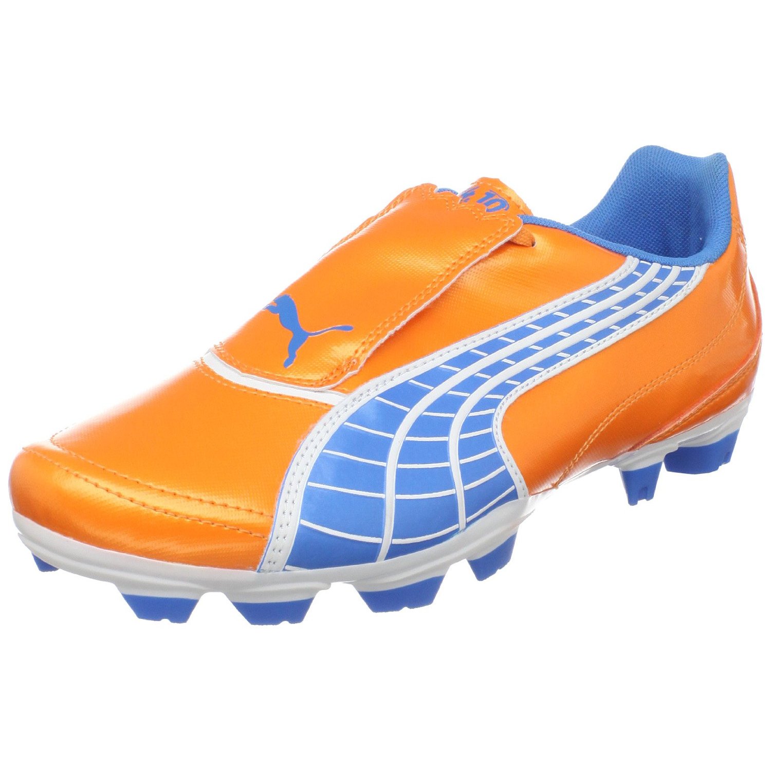 blue and orange puma