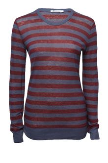 T By Alexander Wang Stripe Long Sleeve Tee - Lyst