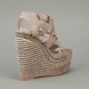 Balenciaga Wedge Sandal in Gray (grey) - Lyst