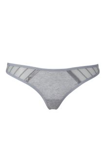 Kiki De Montparnasse Heather Grey Jersey Thong - Lyst