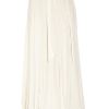 Lanvin Draped Satin Maxi Skirt in Beige (ivory) - Lyst