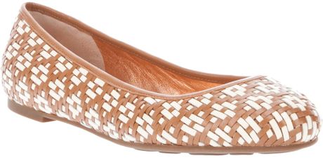 Marc By Marc Jacobs Woven Ballet Pump in Brown - Lyst