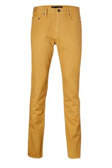 Marc By Marc Jacobs Gold Brass Textured Cotton Pants - Lyst