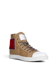 Marc Jacobs Mustard Gabardine High Top Sneakers - Lyst