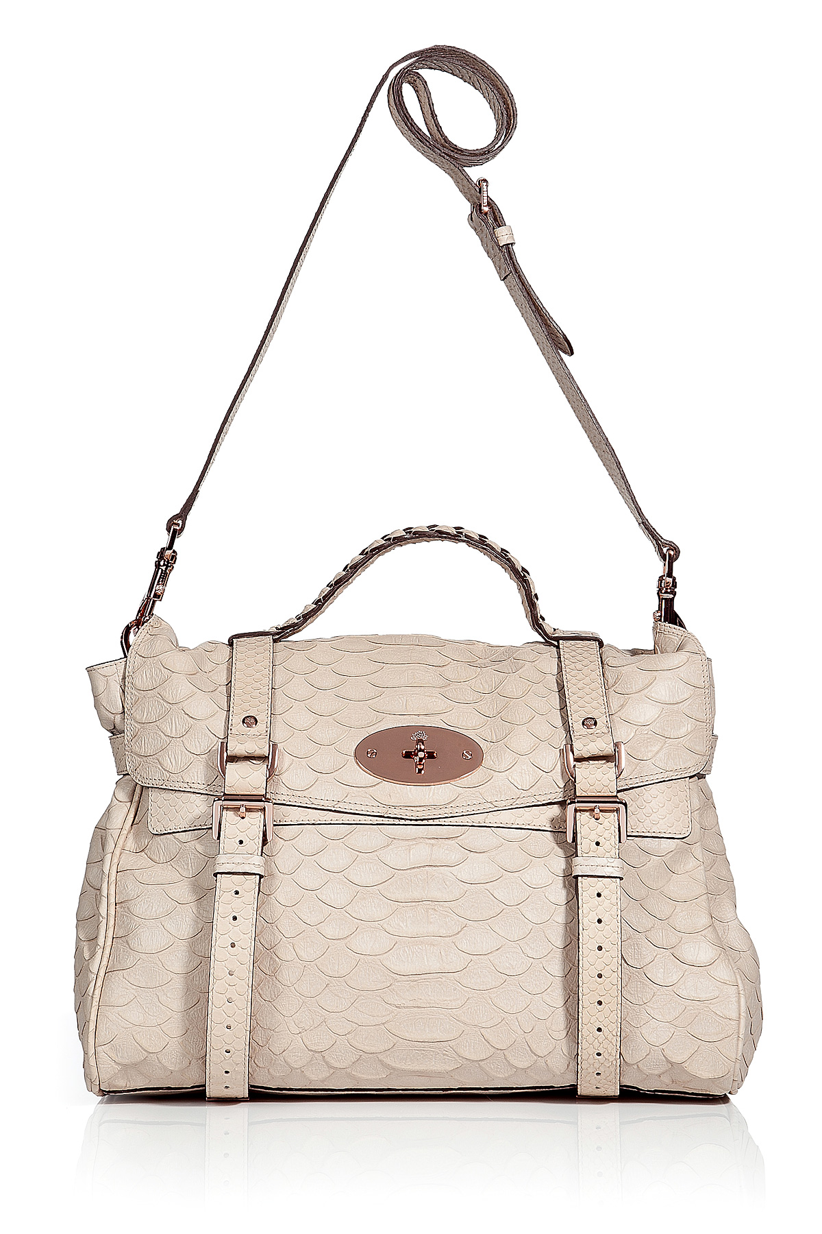 snakeskin mulberry bag