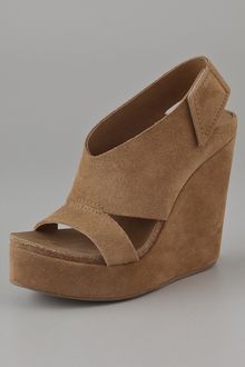 Pedro Garcia Open Toe Wedge Sandals - Lyst