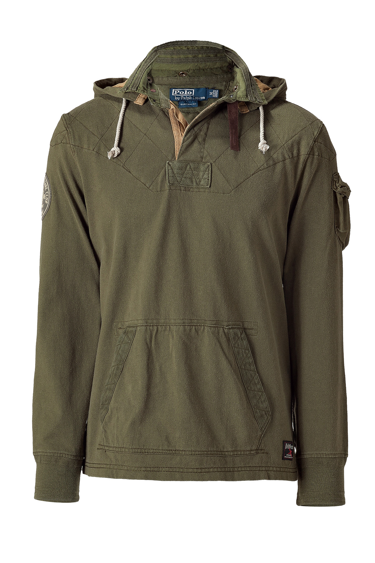 dark green polo hoodie