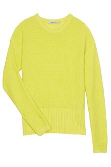T By Alexander Wang Cotton Crewneck Pullover - Lyst