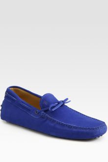 Tod's Suede Drivers - Lyst