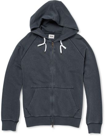 Acne College Cotton Jersey Hoodie - Lyst