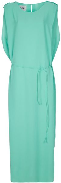 Acne Marnay Crepe Dress in Green - Lyst