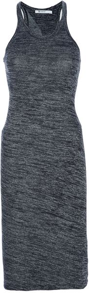 T By Alexander Wang Jersey Tank Dress in Gray (grey) - Lyst
