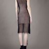 Ann Demeulemeester Sheer Dress in Black - Lyst
