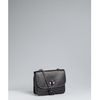 Bcbgmaxazria Black Pebbled Leather Chain Handle Shoulder Bag in Black - Lyst