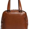 Jimmy Choo Justine  Small Calfskin Leather Satchel in Blue (tan/emerald) - Lyst
