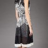 Oscar De La Renta Embroidered Dress in Black - Lyst
