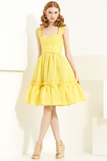Oscar de la Renta Silk Dress - Lyst