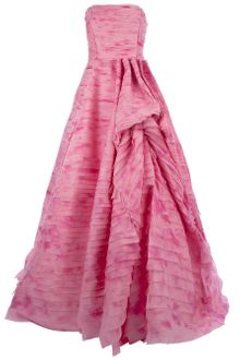 Oscar de la Renta Strapless Gown - Lyst