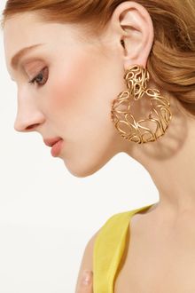 Oscar de la Renta Russian Gold Hoop Earrings - Lyst