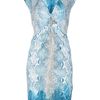 Roberto Cavalli Brooch Detail Dress in Blue - Lyst