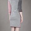 Sonia By Sonia Rykiel Striped Cotton Dress in Beige (cream) - Lyst