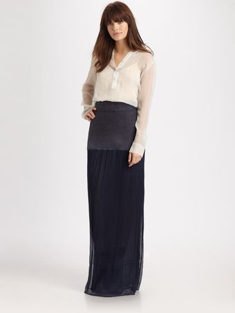 Theory Strasera Silk Chiffon Tunic - Lyst