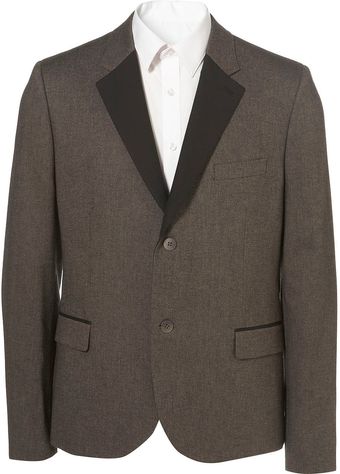 Topman Dark Sand Taylor Peak Suit Jacket - Lyst